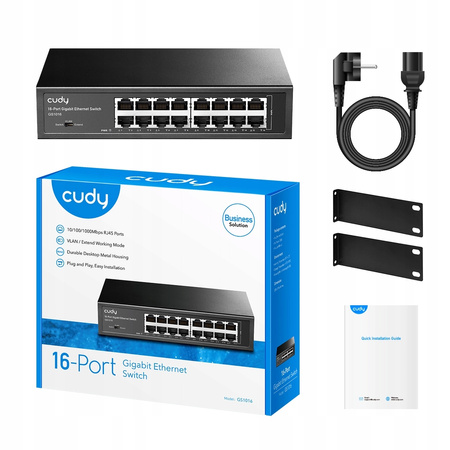 SWITCH 16-port Cudy GS1016 1Gbps 10/100/1000 metalowy