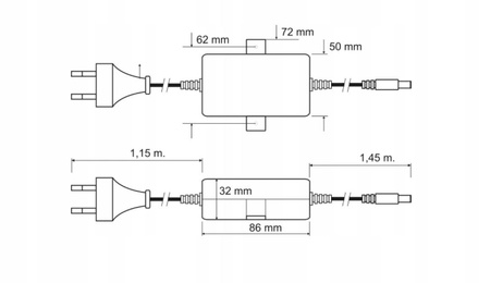 Zasilacz impulsowy PULSAR 12V 2A PSD12020