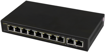 SWITCH POE PULSAR SG108 10-PORTÓW (8xPoE + 2xUPLINK)