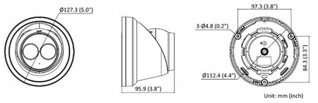 Kamera IP HIKVISION DS-2CD2383G2-IU 2.8mm BLACK