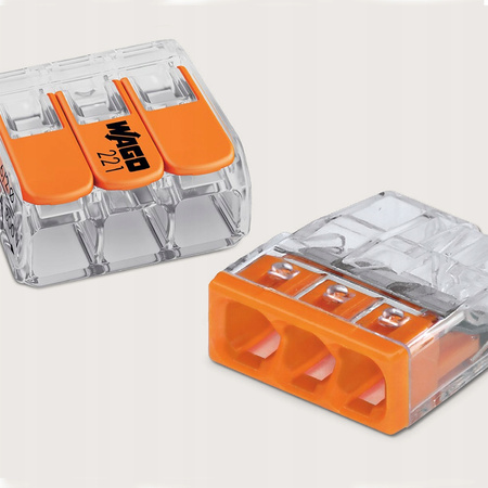 WAGO SZYBKOZŁĄCZKA Złączka UNIWERSALNA DRUT/LINKA 5x0,20-4mm² 221-415 25SZT