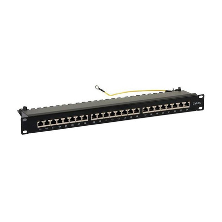 Rack 19 Patch panel 1U FTP Cat.6A 24 portów