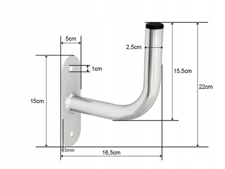 Uchwyt antenowy murowy 25S L15x15 ocynkowany