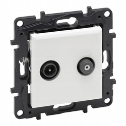 LEGRAND Niloe BIAŁE Gniazdo antenowe TV-SAT końcowe 863183