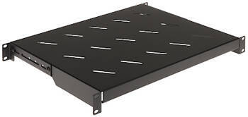 Rack 19 Półka 1U L350 REGULOWANA CZARNA