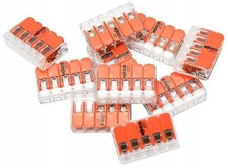 Szybkozłączka Wago 221-615 5x 0,5-6 mm² / 5 41A 1szt
