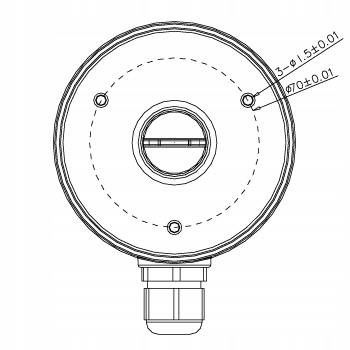 Uchwyt Puszka HIKVISION DS-1280ZJ-XS(BLACK)