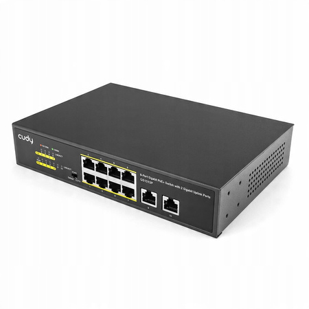 Switch PoE 8+2 10/100/1000Mbps 120W Cudy GS1010P