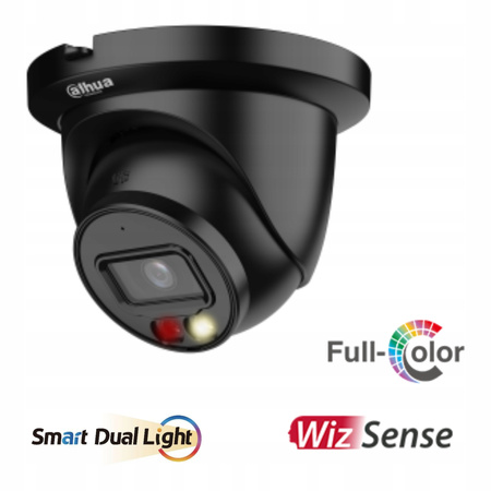 Kamera IP Dahua IPC-HDW2449TM-S-IL-0280B BLACK 4Mpx Mikrofon Wizsense