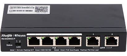 SWITCH POE 4-PORTOWY REYEE RG-ES206GC-P