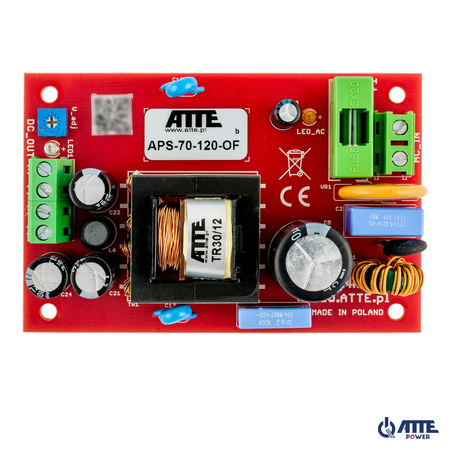 APS-70-120-OF Zasilacz sieciowy SMPS 12V 6A 72W