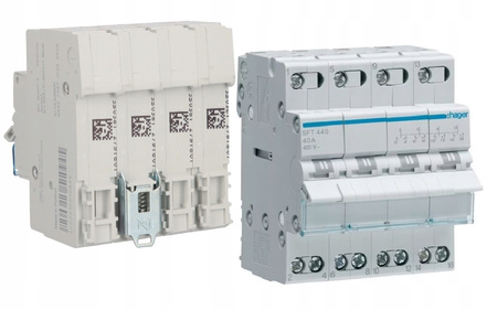 Przełącznikmodułowy wyboru zasilania agregat-sieć 4P 40A SFT440 Hager
