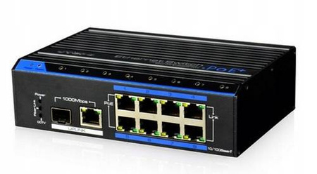 Switch 8+1 port UTEPO UTP7208E-POE-A1 INDUSTRIAL