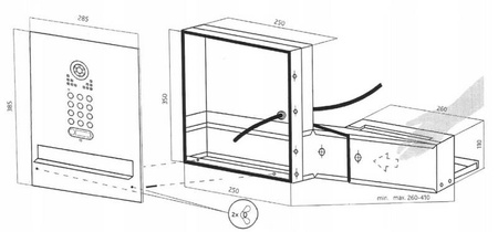 Skrzynka na listy VIDOS S561D-SKM