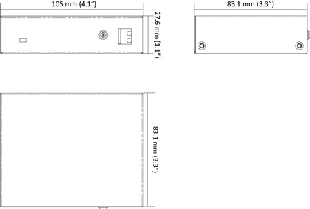 Switch PoE HIKVISION DS-3E0105P-E(B)