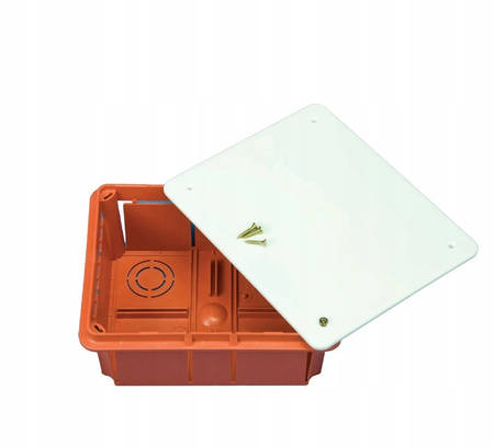 Puszka instalacyjna podtynkowa 480x160x70 OL 10008 PAWBOL z białą pokrywą