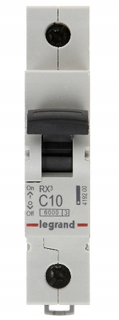 Wyłącznik nadprądowy Legrand RX3 1P C 10A 419200