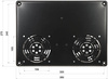 PANEL WENTYLATORÓW EPRADO-A19-2W DO SZAFY RACK