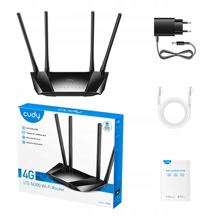 Router Cudy LT400 802.11n LTE 4G KARTA SIM (Wi-Fi 4)