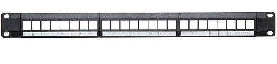 Rack 19 Patch panel KEYSTONE 24 portowy