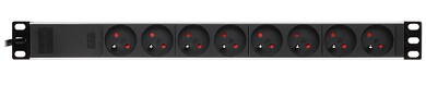 Rack 19 Listwa zasil. 1U 8x230V wtyk C14