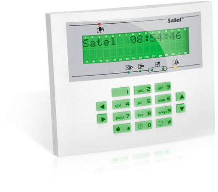 Manipulator LCD SATEL INT-KLCDL-GR podśw. ziel.