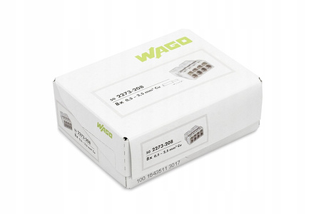 ZŁĄCZKA WAGO 2273-208 SZYBKOZŁĄCZKA 8x0,5-2,5mm