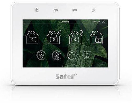 Manipulator dotykowy 4 3 SATEL INT-TSG2-W biały