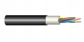 Przewód elektryczny YKY CYKY 3x1.5 Czarny okr 50m