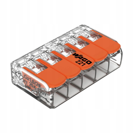 Szybkozłączka Wago 221-415 drut linka 5x4 mm 1szt