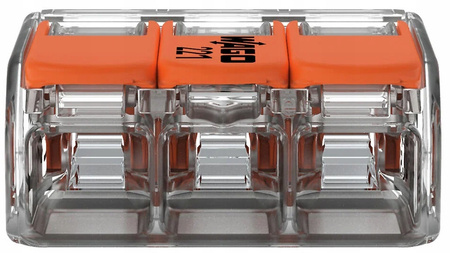 WAGO SZYBKOZŁĄCZKA DRUT/LINKA 3x4mm 221-413 50szt