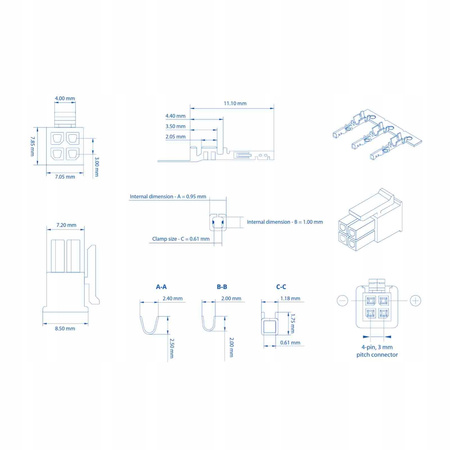 Teltonika PR4MK04K 4-pinowe 4 Pinowy Model PR4MK04K do routerów Teltonika