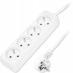 Listwa zasil. 4x230V 1.5m 98-014 biała