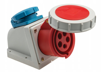 Gniazdo siłowe kombi 16A 5P 400V schuko 250V IP67 Pawbol B.1943-S hermet