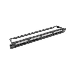 Rack 19 Patch panel 1U  UTP Cat.6A 24 portów