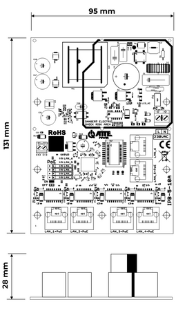 IPB-5-10A-OF Switch PoE 6 portowy ze zintegrowanym zasilaczem