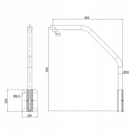 Uchwyt PTZ wysięgnik HIKVISION DS-1660ZJ