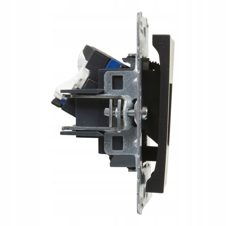 LEGRAND Suno CZARNE Gniazdo komputerowe UTP 6 2xRJ45 KAT.6 721453