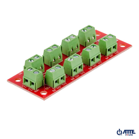 AF-P8-00-OF Moduł dystrybucji zasilania 8 kanałów z bezpiecznikami