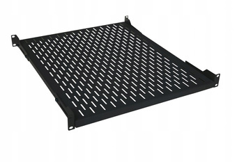 Rack 19 Półka 1U 550mm  do 100kg BLACK