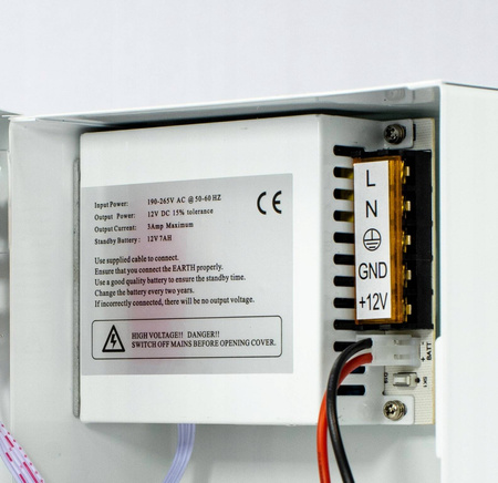 Zasilacz buf. skrz. 12V 3A 165x205x75 MBK3/12 + YU