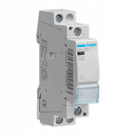 HAGER Stycznik modułowy 1Z 25A 230V AC ESC125
