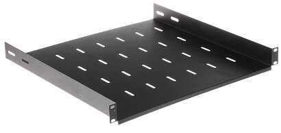 Rack 19 Półka 1U L450 REGULOWANA CZARNA