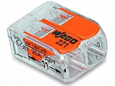 Szybkozłączki Wago 221-412 0,14-4 mm² / 2 uniwersalne 32A 10 szt.
