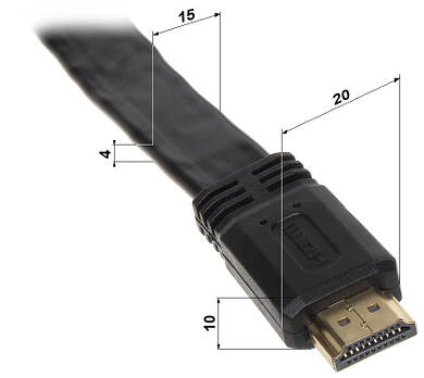 KABEL HDMI 10m AWG 28 1.4