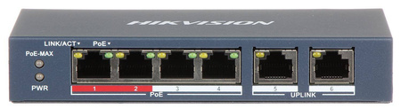 Switch PoE HIKVISION DS-3E0106P-E/M