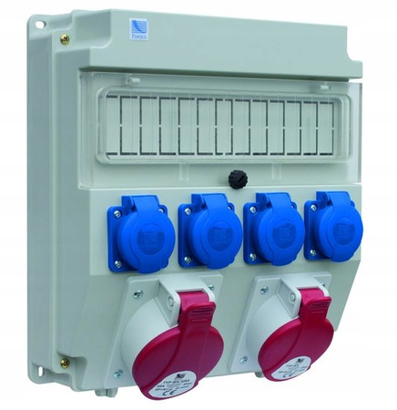 Rozdzielnica Pawbol B.18.320-3 R-BOX 1x32A/5P 1x16A/5P 4x16A/250V 13mod