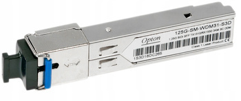Wkładka SFP OPTON125G-SM-WDM31-S3D DDM SC 3km BLUE