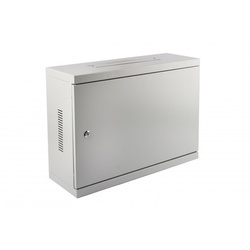 Szafa wisząca 3U 540x400x180 PB poziom SZKŁO BIAŁA