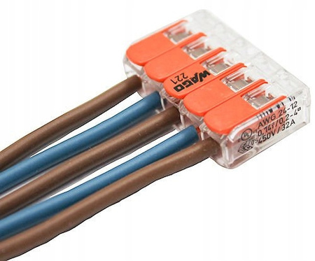 Szybkozłączka Wago 221-415 drut linka 5x4 mm 1szt